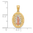 thumbnail image 3 of 10k Two-tone with White Rhodium Our Lady of Guadalupe Pendant, 3 of 3