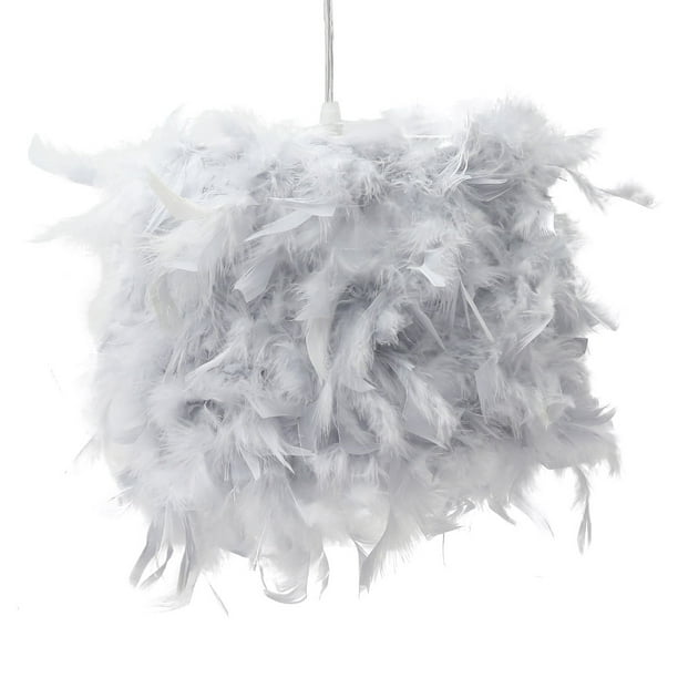 Hotbest Feather Light Shade Adjustable, Fluffy Lamp Shade