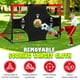 thumbnail image 4 of Juego de 2 porterías de fútbol para niños WOVUO, 6 x 4 pies con objetivo de fútbol, pelota, 4 of 7