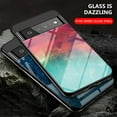 thumbnail image 5 of Nalacover For Google Pixel 6A Fit Slim Case,Stylish Galaxy Pattern Design Luxury Tempered Glass Back Case Anti-scratch Side with TPU Bumper Shockproof Camera Lens Protective Cover.C, 5 of 7