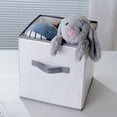 thumbnail image 3 of Foldable Storage Box - No Lid, Moistureproof, Collapsible Cube Shape Clothes Organizer Case, Daily Use, 3 of 8