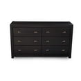 thumbnail image 3 of Grain Wood Furniture Montauk 6-Drawer Dresser, Farmhouse Black, 3 of 8