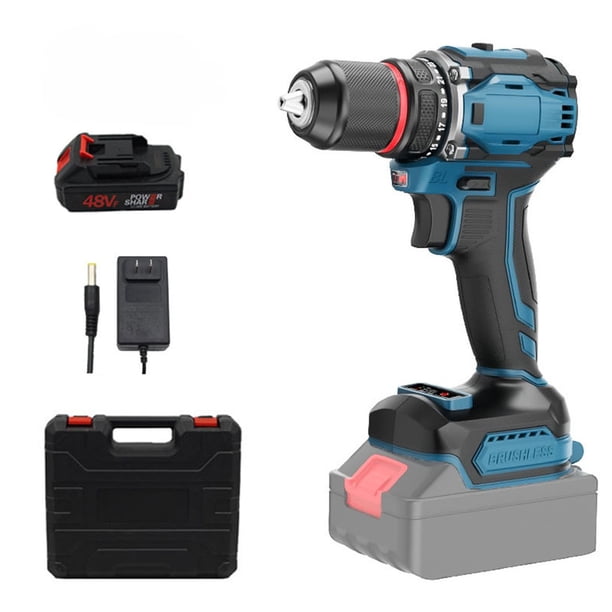 Taladro manual eléctrico de litio de 10MM, taladro eléctrico de 21V, taladro manual de dos velocidades
