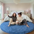 thumbnail image 3 of SARAG 6x6ft Round Rugs for Bedroom, Area Rug for Nursery Room,Furry Carpet for Children Kids Room,Haze Blue, 3 of 8