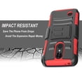 thumbnail image 5 of LG Aristo Case, LG LV3 Case, LG Phoenix 3 Case, LG K8 2017 Case, Dual Layers [Combo Holster] Case And Built-In Kickstand with [Premium Screen Protector] And Circlemalls Stylus Pen (Red), 5 of 6