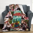 thumbnail image 5 of Custom Christmas Name Blanket for Kids Adults, Personalized Merry Christmas Elk Christmas Tree Fleece Throw Blankets, Christmas Customized Gifts for Family Friends Mom Dad Grandma Grandpa, 5 of 6