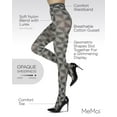 thumbnail image 3 of MeMoi Stylish Tribox Multicolor Fashion Opaque Tights - Womens - Female (Small/Medium, Black/Gray), 3 of 7
