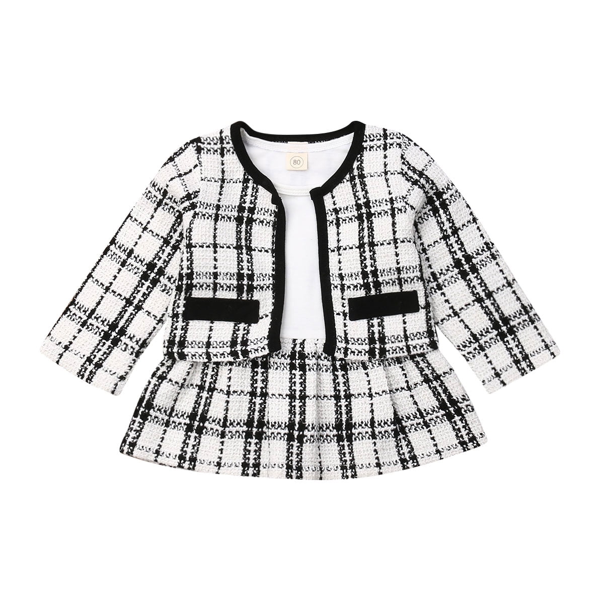 baby girl plaid outfit