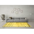 thumbnail image 3 of Ahgly Company Indoor Square Solid Yellow Modern Area Rugs, 4' Square, 3 of 4