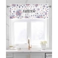 thumbnail image 2 of Stars Red Blue Linen Curtain Valance for Bedroom/Bathroom/Kitchen/Office/Living/Dining Room Windows,Freedom Independence Memorial Day Rod Pocket Topper Drapes Decorative Cafe Drapery Panel 42x12, 2 of 6