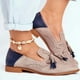 thumbnail image 5 of Minnieouse 1 par de zapatos finos de PU para mujer, borlas de otoño, reemplazo informal, zapatos bajos elegantes para niñas, calzado, tamaño de Type2 NO2, 5 of 6