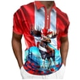 thumbnail image 1 of DGMIOCS Men's Fashion Polo Athletic Regular Fit Construction Red S, 1 of 5