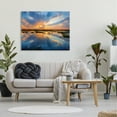 thumbnail image 2 of Stupell Industries Coastal Lagoon Pond Sublime Orange Blue Sunset Skies,48 x 36, Design by Patrick Zephyr, 2 of 7