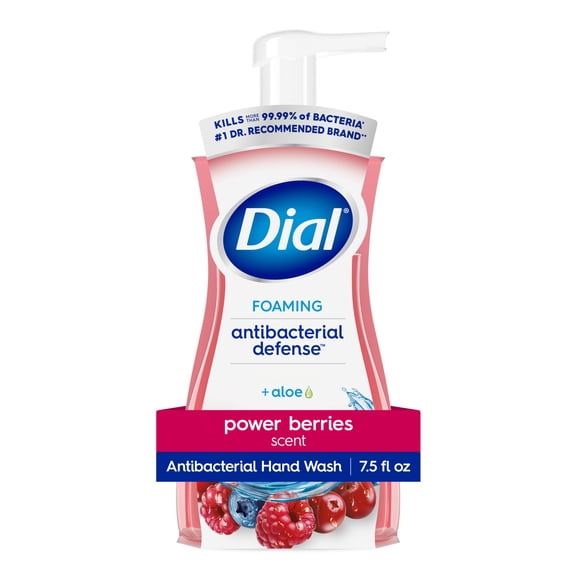 Dial Complete Antibacterial Foaming Hand Wash, Power Berries, 7.5 fl oz