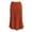 Orange, variant on Women's High Waist Satin Maxi Skirt, A-Line Long Skirt with Hidden Elasticized Waistband, Solid Color