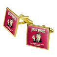thumbnail image 1 of Jello Shots Your Other Favorite Thing That Jiggles Funny Humor Retro Square Cufflink Set - Silver or Gold, 1 of 6