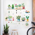 thumbnail image 2 of Cute Cactus Pattern Self Adhesive Wall Sticker for Living Room Bedroom Wardrobe Porch Decor, 2 of 7