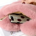 thumbnail image 3 of Typpkmm Women'S Handbags Winter Fashion Faux Fur Heart Bag 1 Pcs, 3 of 6