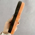 thumbnail image 4 of Dteck Curly Wavy Frame Case for iPhone 17 Pro Max, Compatible with MagSafe, Shockproof Translucent Frosted Back Phone Cover,Orange, 4 of 5