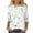 Multicolor, variant on SnZhen Women Casual 3/4 Loose Tops Fashion Printing Large Size Round Neck Three-Quarters Sleeve Comfy Top