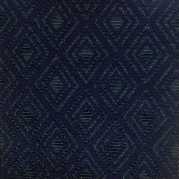 Decora Furnishings Waverly Diamond Design Jacquard Material Polyester-Cotton Fabric Blend for Upholstery, Window Treatments, Craft - Width 54 inches - Fabric by The Yard - Blue Green