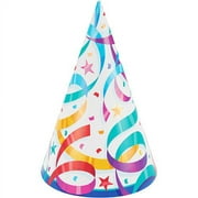 7'' Party Hats - 8-Pack, Party Streamers