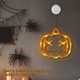 thumbnail image 2 of Ventana Halloween Globo Ocular Iluminado Telaraña Y Calabaza Con Ventosa, 2 of 9
