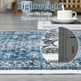 thumbnail image 3 of HOMERRY Area Rugs 8' x 10' Area Rug for Living Room Distressed Boho Carpet for Home Decor, Blue, 3 of 7