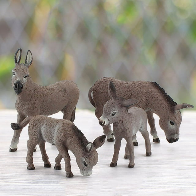 CNKOO Donkey Model Convenient Delicate Animal Wild Donkey Toy for Home
