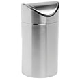 thumbnail image 2 of HUBERT Countertop Trash Can with Swing Top Stainless Steel - 4 5/8"Dia x 9 1/8"H, 2 of 3