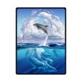 thumbnail image 1 of RYLABLUE Dolphin Fleece Blanket Throw Blanket 58x80 inches, 1 of 1