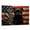 Affenpinscher, variant on Bluetick Coonhound Dog Canvas with American Flag Canvas Wall Art Dog Canvas Pictures for Wall Decor Red White Blue Flag of USA Patriotic Painting Print for Living Room Bedroom Office Ready to Hang