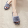 thumbnail image 4 of 1 par de pantuflas de felpa antideslizantes con suela blanda para el hogar, color gris, talla 38-39, 25,5 cm, 8,5 EE. UU., 6 Reino Unido, 40 UE, 10,0215 pulgadas, 4 of 6
