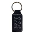thumbnail image 3 of Keychain - Rectangle - Howling Wolf - Leather, 3 of 4