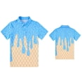 thumbnail image 6 of Aideaone Boys Performance Polo Shirts Short Sleeve Hawaiian Tropical Graphic Print Casual Shirts Size 5-14, 6 of 7