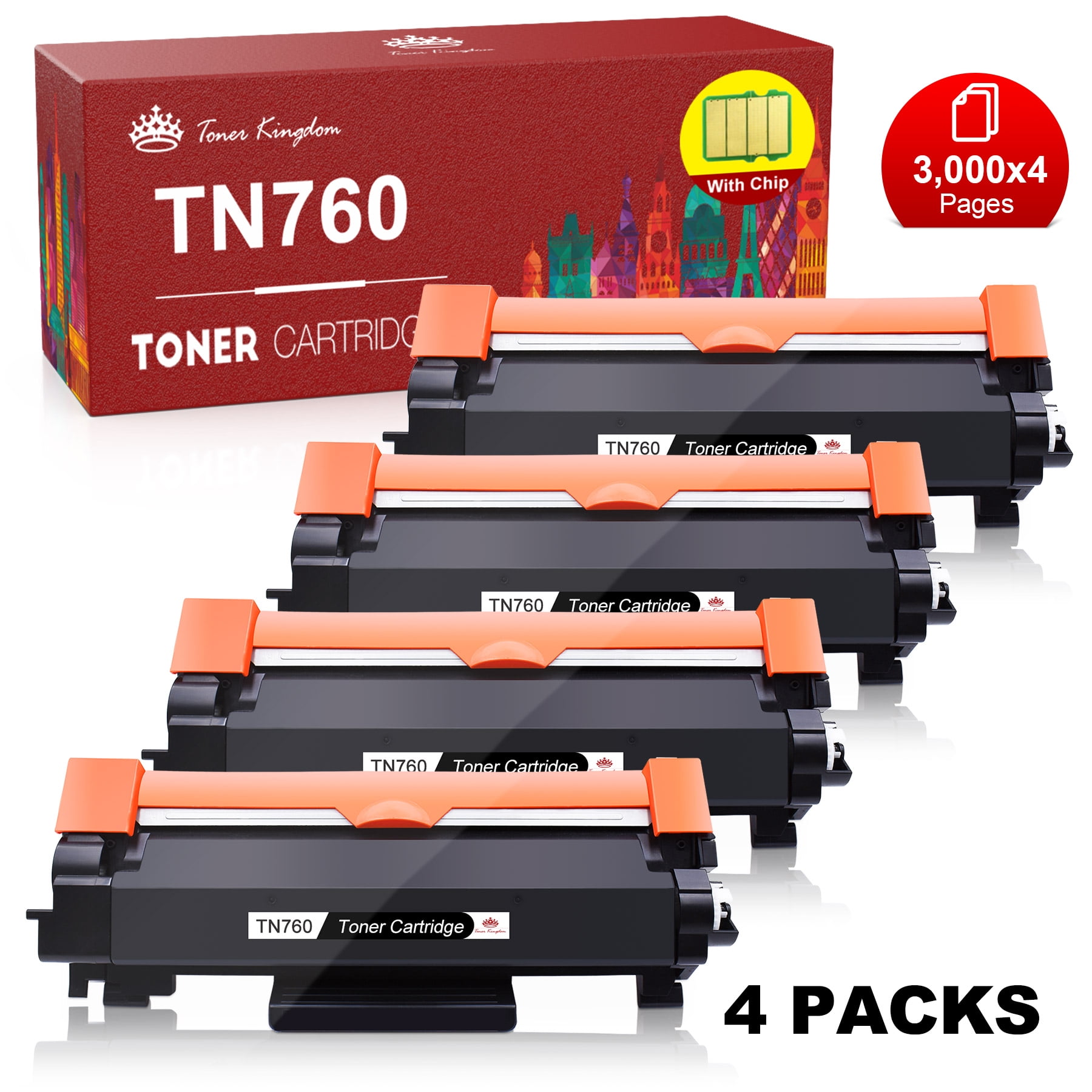 TN760 Toner Cartridge Brother TN 760 TN730 TN 730 for HL-L2395DW L2350DW L2730DW L2370DW MFC-L2710DW L2750DW HL-L2390DW L2325DW(Black,1 Pack) - Walmart.com