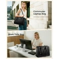 thumbnail image 5 of LOVEVOOK Laptop Bag for Women, Large Capacity Leather Computer Tote Bag, Waterproof Work Bags, Great Office Gifts for Women, 5 of 6