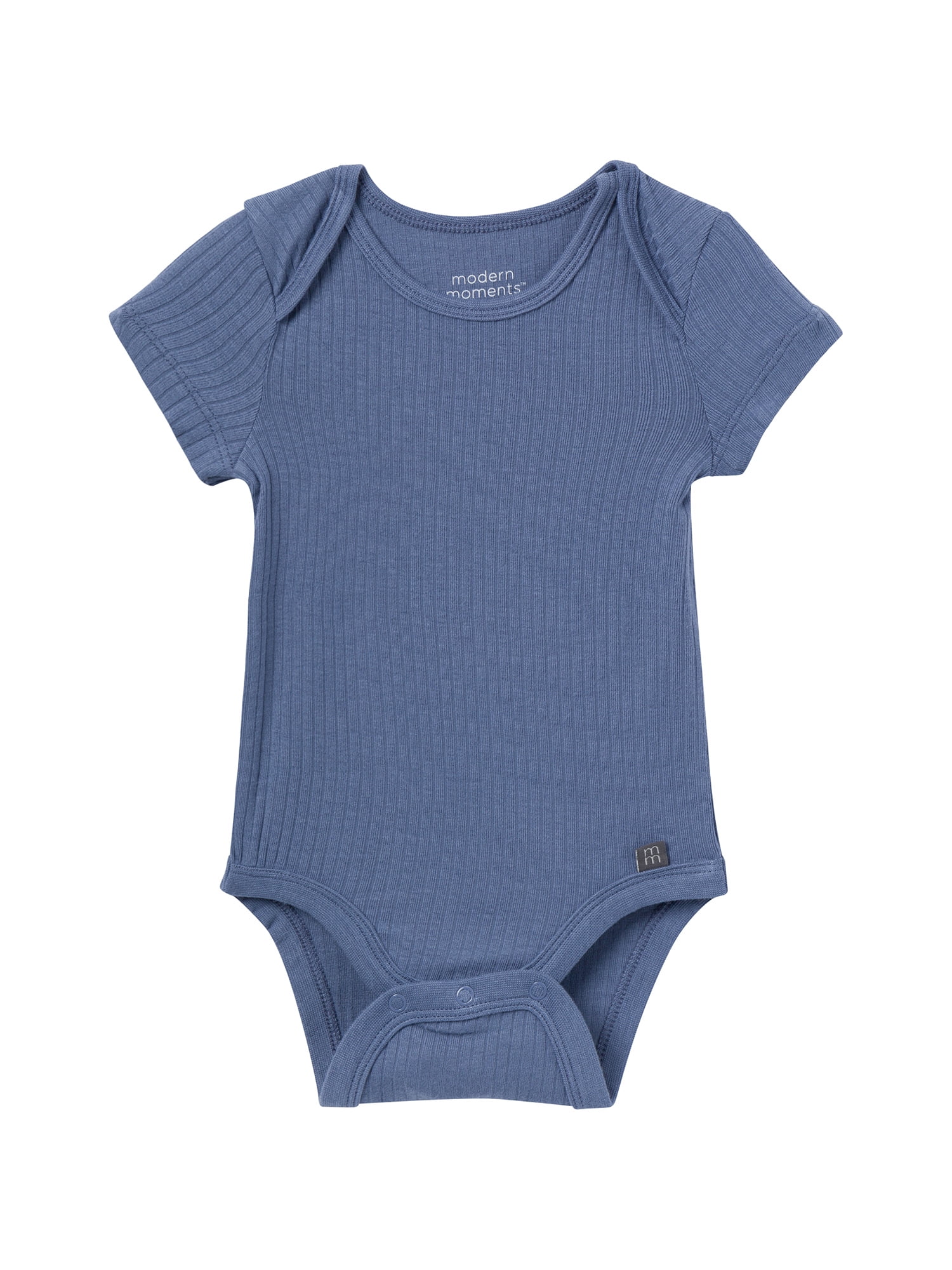 Modern Moments by Gerber Baby Neutral Super Soft Viscose Short Sleeve Bodysuits, 2-Pack, Sizes 0M-12M