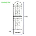 thumbnail image 5 of 4 Pack Metal Garden Trellis 71" x 19.7" Rustproof Trellis for Climbing Plants Outdoor Flower Support Black, 5 of 7
