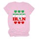 thumbnail image 5 of Tops de Cuello Alto para las Mujeres Amante Impreso Camiseta de Manga Corta, Uso Diario Casual, 95% Poliéster 5% Spandex, Tops de Cuello Redondo para las Mujeres, 5 of 5