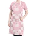 thumbnail image 5 of Pioneer Flower Floral Print Pattern Apron for Women and Men, Cotton Linen Waterproof with Pockets, Adjustable, 33x27 Inch for Kitchen, Gardening, BBQ, Salon, 5 of 6