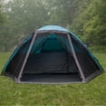 thumbnail image 3 of Wakeman Outdoors Cabin-Style 6 Person Camping Tent with Screen Room, Blue, 3 of 10