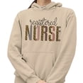 thumbnail image 2 of Registered Nurse Leopard Print Hoodie Sweatshirt Unisex Medium Sand, 2 of 5