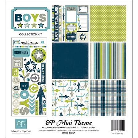 Echo Park Paper Boys Collection Kit 12"X12"