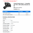 thumbnail image 2 of Throttle Position Sensor 1 - Compatible with 1998 - 2002 Cadillac Eldorado 4.6L V8 1999 2000 2001, 2 of 2