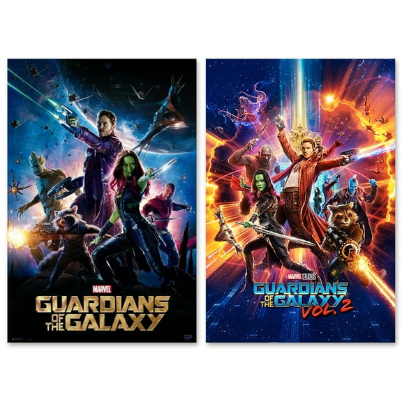 GUARDIANS OF THE GALAXY PART 1 & 2 - MOVIE POSTER SET (REGULAR STYLES)