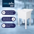 thumbnail image 2 of Utility Sink Heavy Duty Freestanding Utility Tub Sink, 24 x 24 Inches, White, 2 of 9