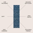 thumbnail image 3 of JONATHAN Y MOROCCAN HYPE 2 x 8 Runner Rug, Aksil Moroccan Beni Souk - Navy/Cream, MOH208G-28, 3 of 8