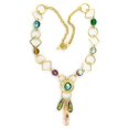 thumbnail image 1 of Femmes Collier en Laiton d'Or avec Synthétique en Couleur Multi - 19 Po., 1 of 1