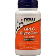 NOW Foods GPLC GlycoCarn with COQ10 Cellular Energy Support, 60 Ct